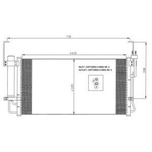 радиатор за климатик NRF 35429 