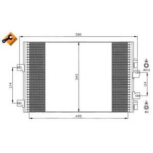 радиатор за климатик NRF 35543 