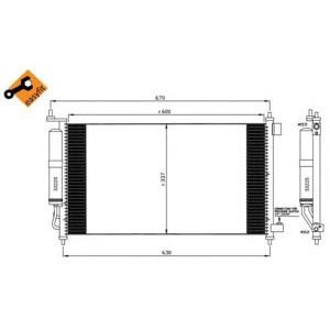 радиатор за климатик NRF 35583