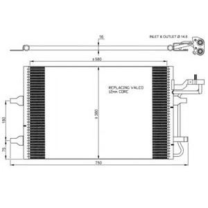 радиатор за климатик NRF 35770