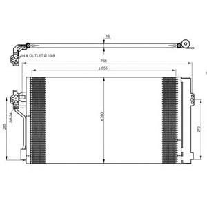 радиатор за климатик NRF 35776 