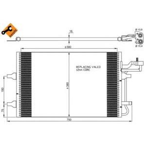 радиатор за климатик NRF 35842 