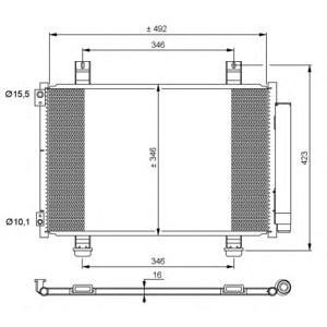 радиатор за климатик NRF 35854