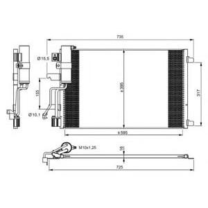 кондензатор, климатизация NRF 35975 