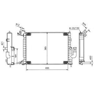 воден радиатор NRF 50220 