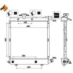 воден радиатор NRF 50313 