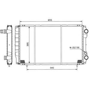 воден радиатор NRF 50403 