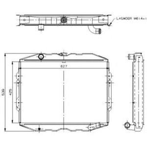 воден радиатор NRF 504115 