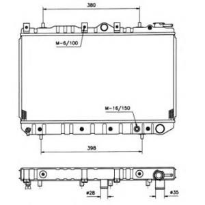 воден радиатор NRF 504133 