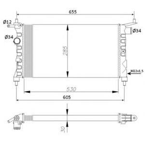 воден радиатор NRF 50551 