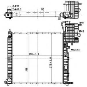 воден радиатор NRF 50583 