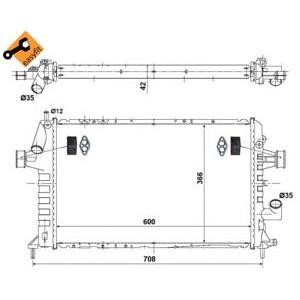 воден радиатор NRF 506616 