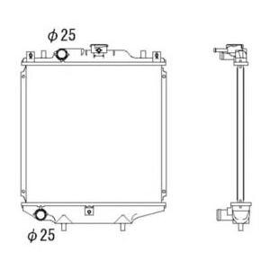 воден радиатор NRF 507643 
