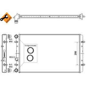 воден радиатор NRF 509529 