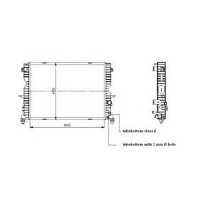 воден радиатор NRF 509729 