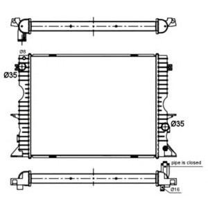 воден радиатор NRF 509730 
