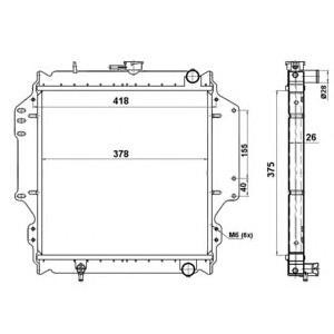 воден радиатор NRF 513161 