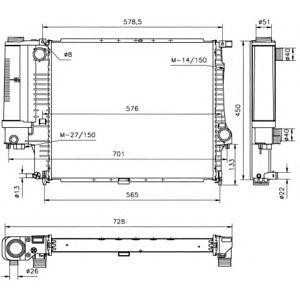 воден радиатор NRF 51361 