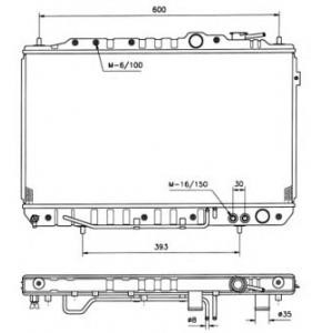 воден радиатор NRF 514134 