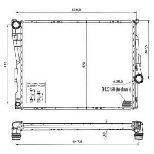 воден радиатор NRF 51577 