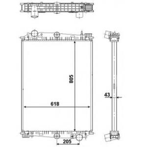 воден радиатор NRF 519585 