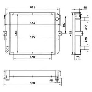 воден радиатор NRF 52202 