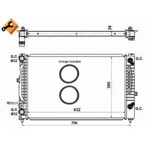 воден радиатор NRF 529504 