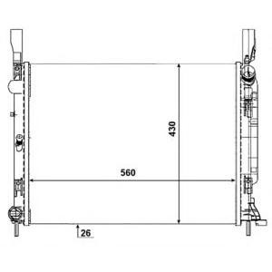 воден радиатор NRF 53001 