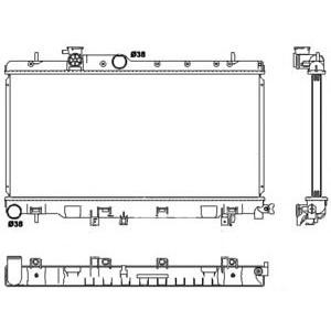 воден радиатор NRF 53038 