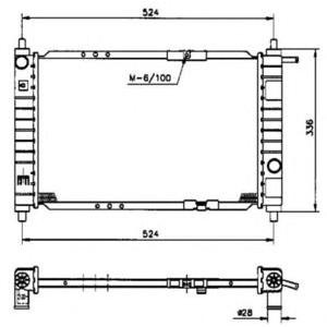воден радиатор NRF 53250 