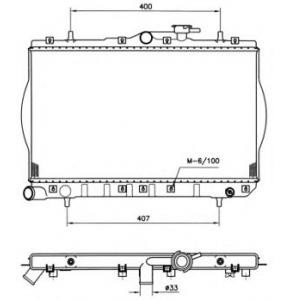 воден радиатор NRF 53260 