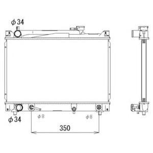 воден радиатор NRF 53289 