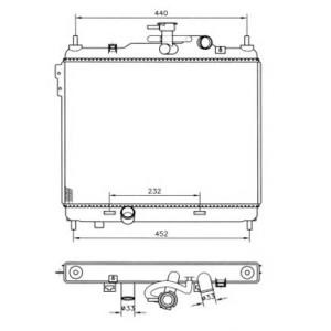воден радиатор NRF 53360 