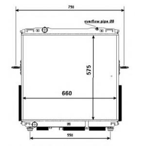 воден радиатор NRF 53367 