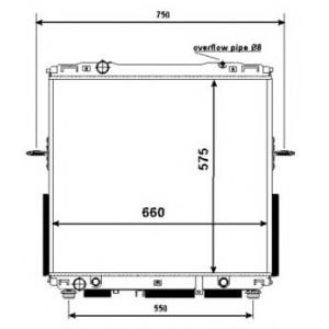 воден радиатор NRF 53368 