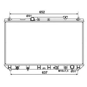 воден радиатор NRF 53374 