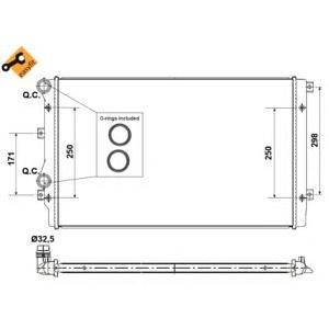 воден радиатор NRF 53406 
