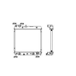 воден радиатор NRF 53408 