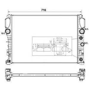 воден радиатор NRF 53423 