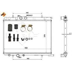 воден радиатор NRF 53424 