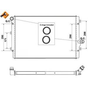 воден радиатор NRF 53425 
