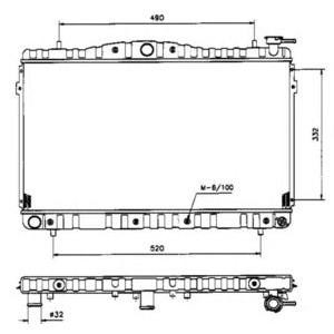 воден радиатор NRF 53504 