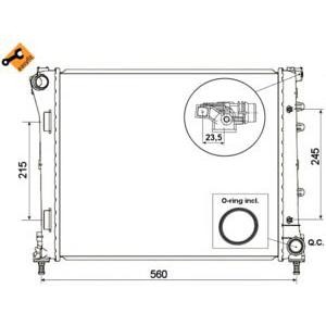 воден радиатор NRF 53527 