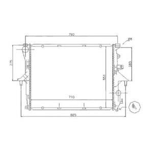 воден радиатор NRF 53798 