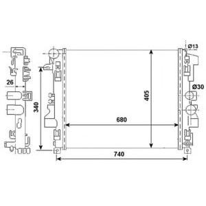 воден радиатор NRF 53801 