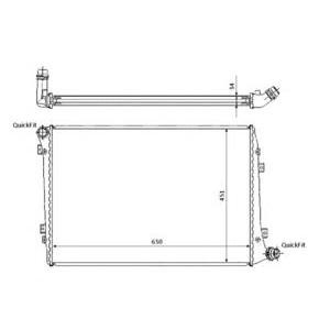 воден радиатор NRF 53814 