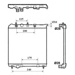 воден радиатор NRF 53837 
