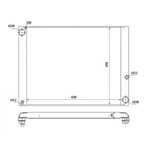 воден радиатор NRF 53840 