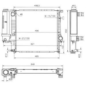 воден радиатор NRF 53849 