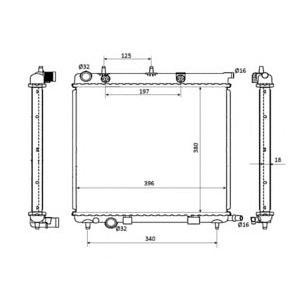 воден радиатор NRF 53863